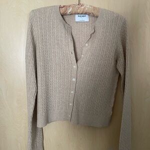 Old Navy Women's Beige Cardigan Sweater